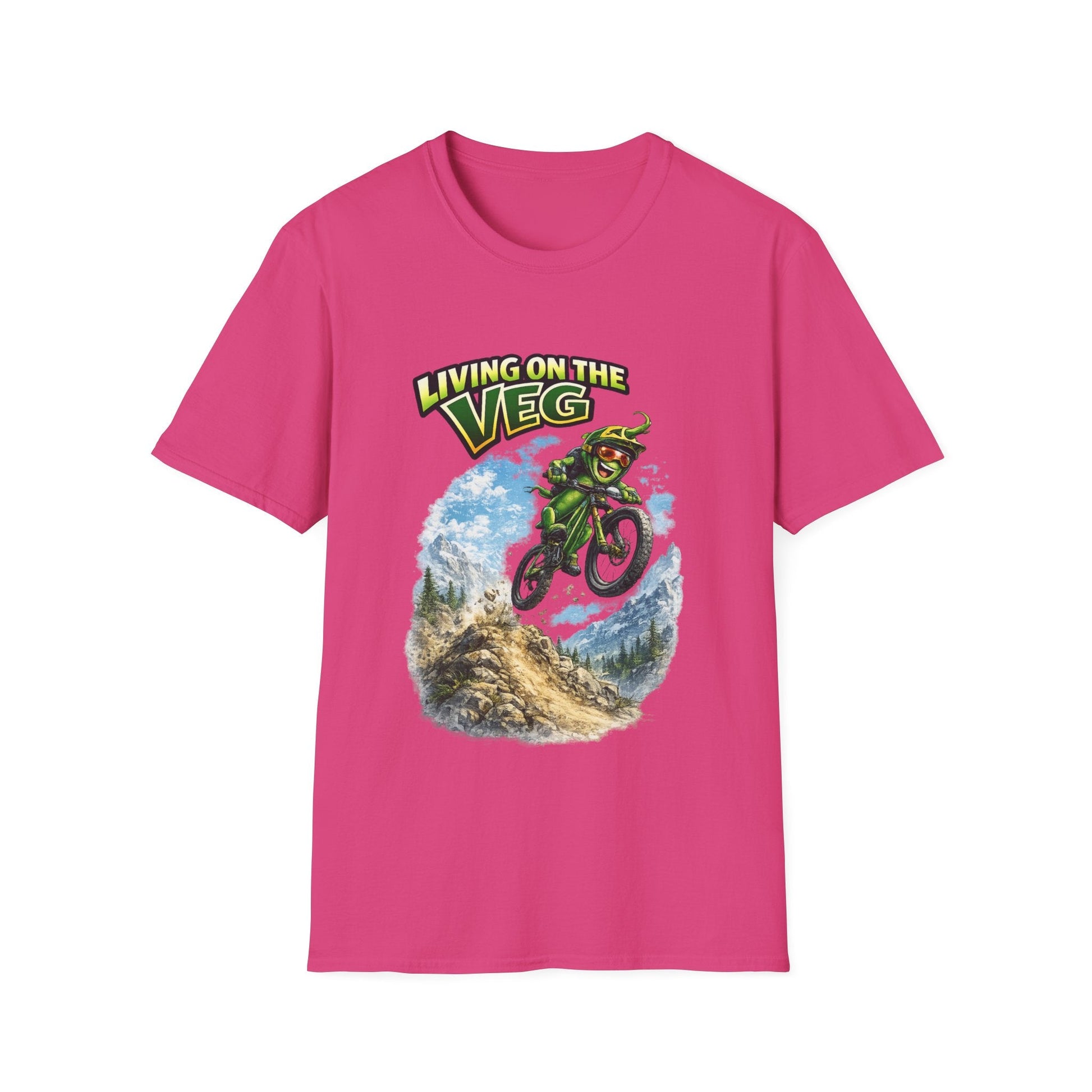 Mountain Biking Runner Bean T-Shirt - SJM Print Store