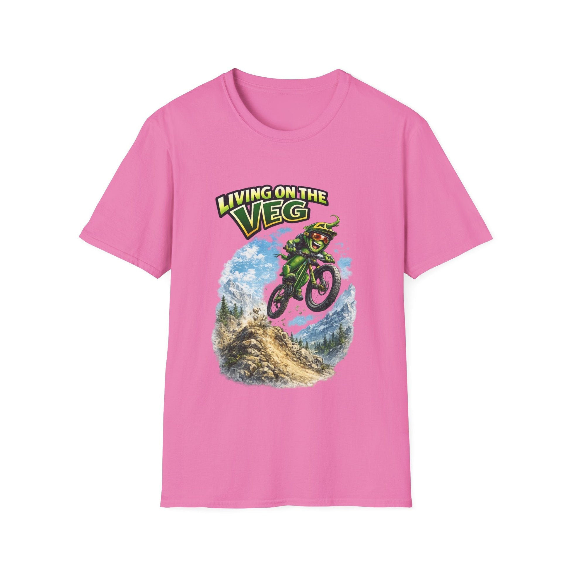 Mountain Biking Runner Bean T-Shirt - SJM Print Store