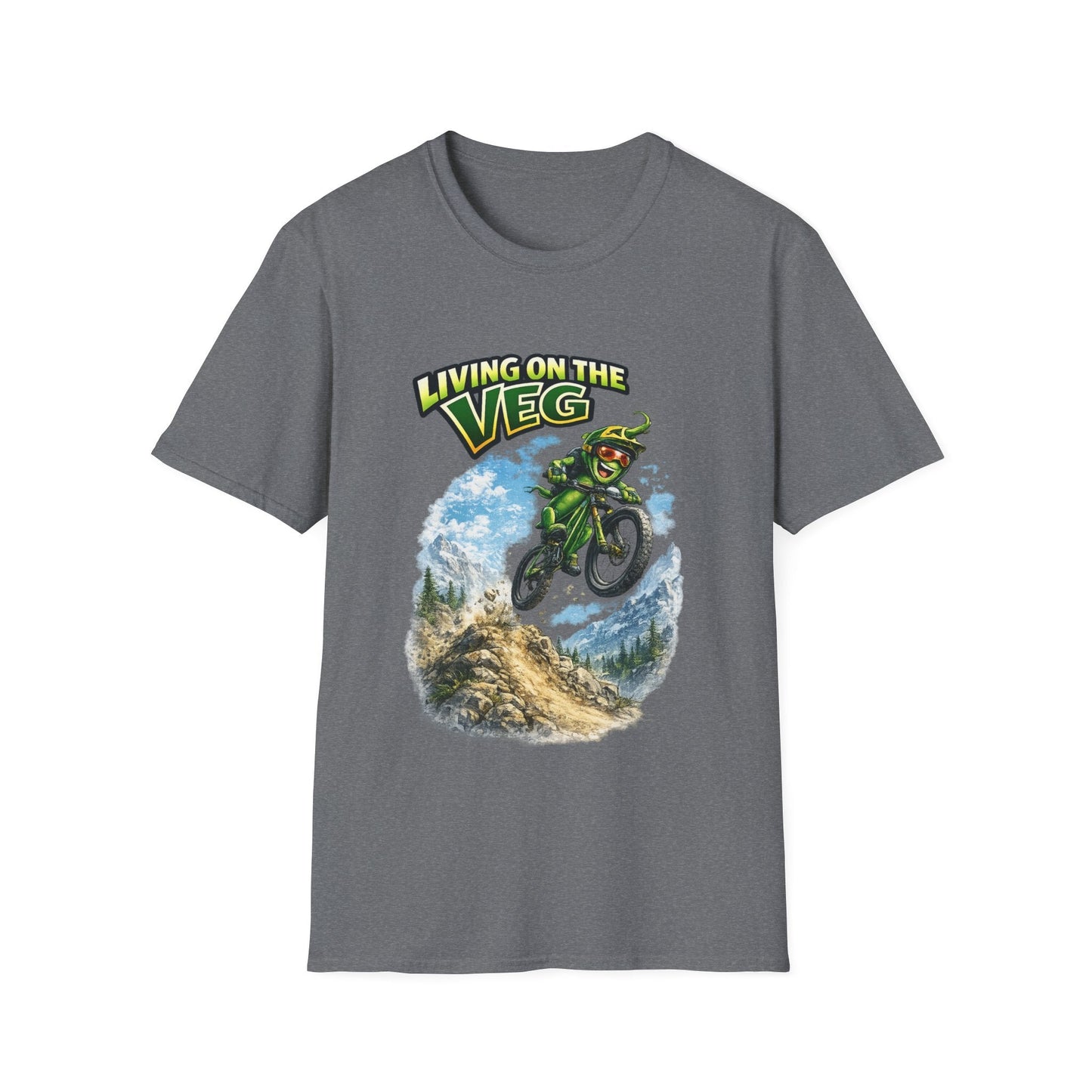 Mountain Biking Runner Bean T-Shirt - SJM Print Store