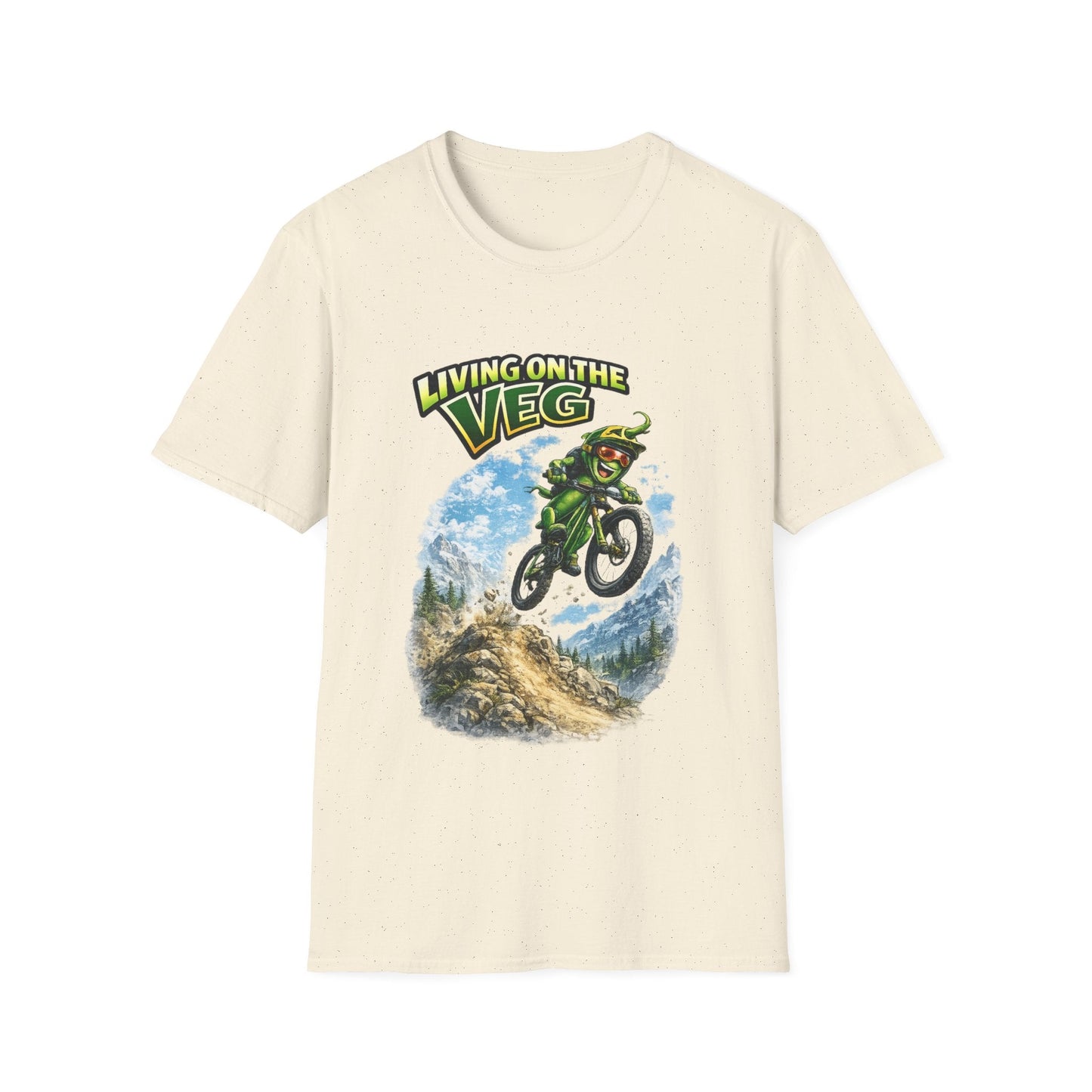 Mountain Biking Runner Bean T-Shirt - SJM Print Store