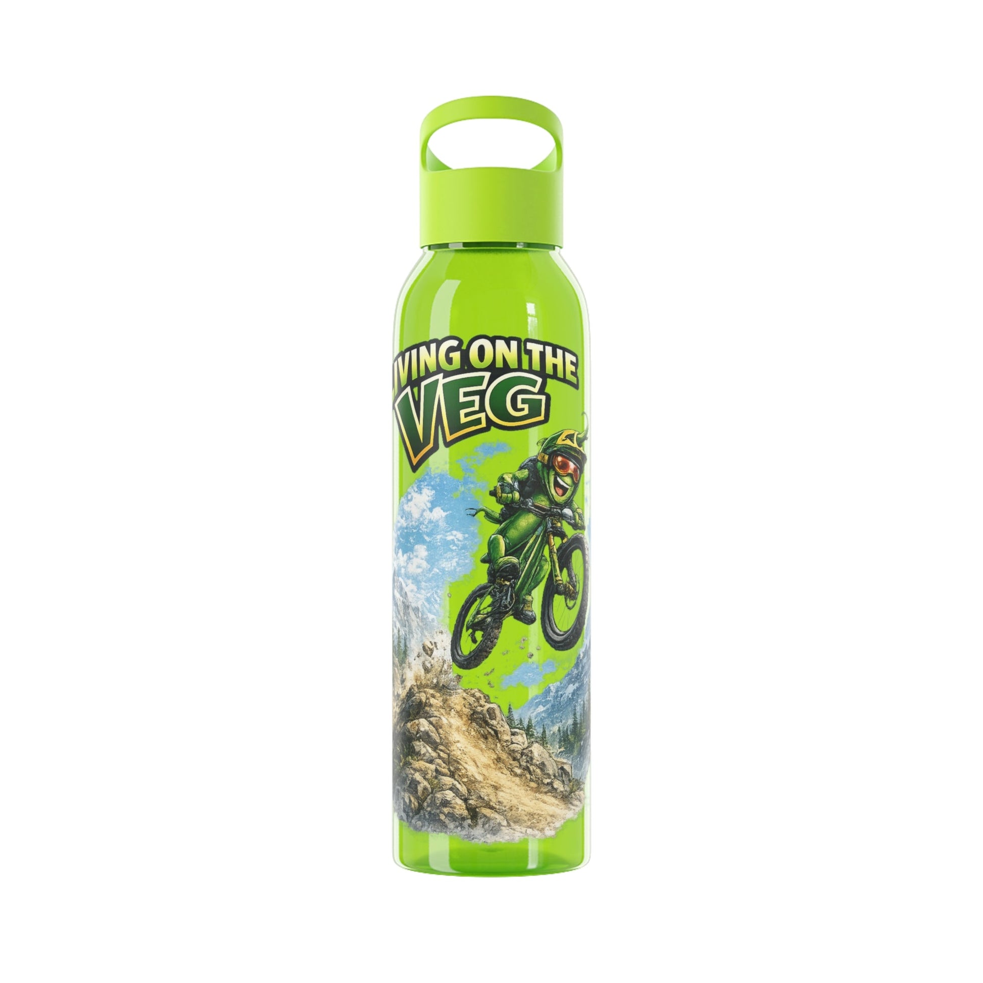Mountain Biking Runner Bean Water Bottle - SJM Print Store