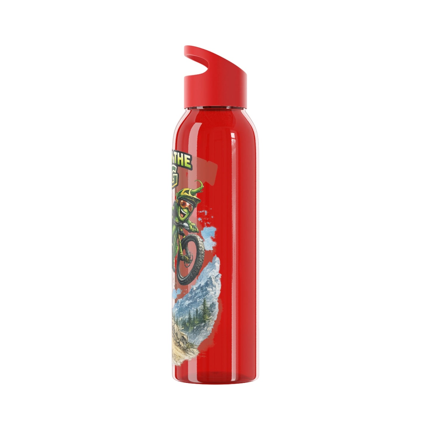 Mountain Biking Runner Bean Water Bottle - SJM Print Store