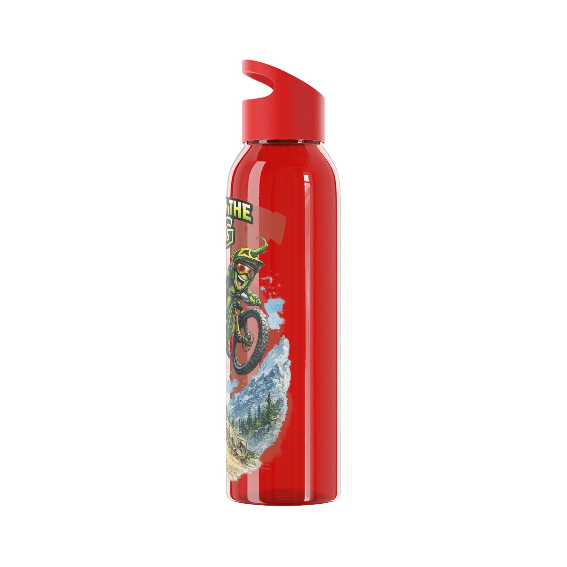Mountain Biking Runner Bean Water Bottle - SJM Print Store
