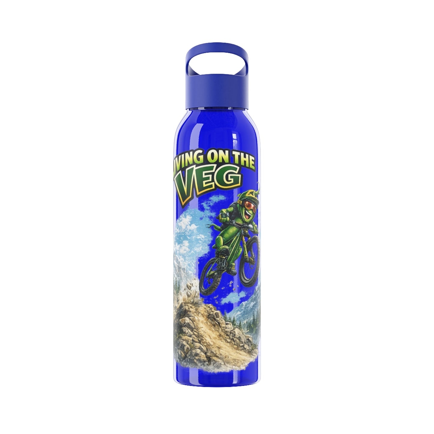 Mountain Biking Runner Bean Water Bottle - SJM Print Store