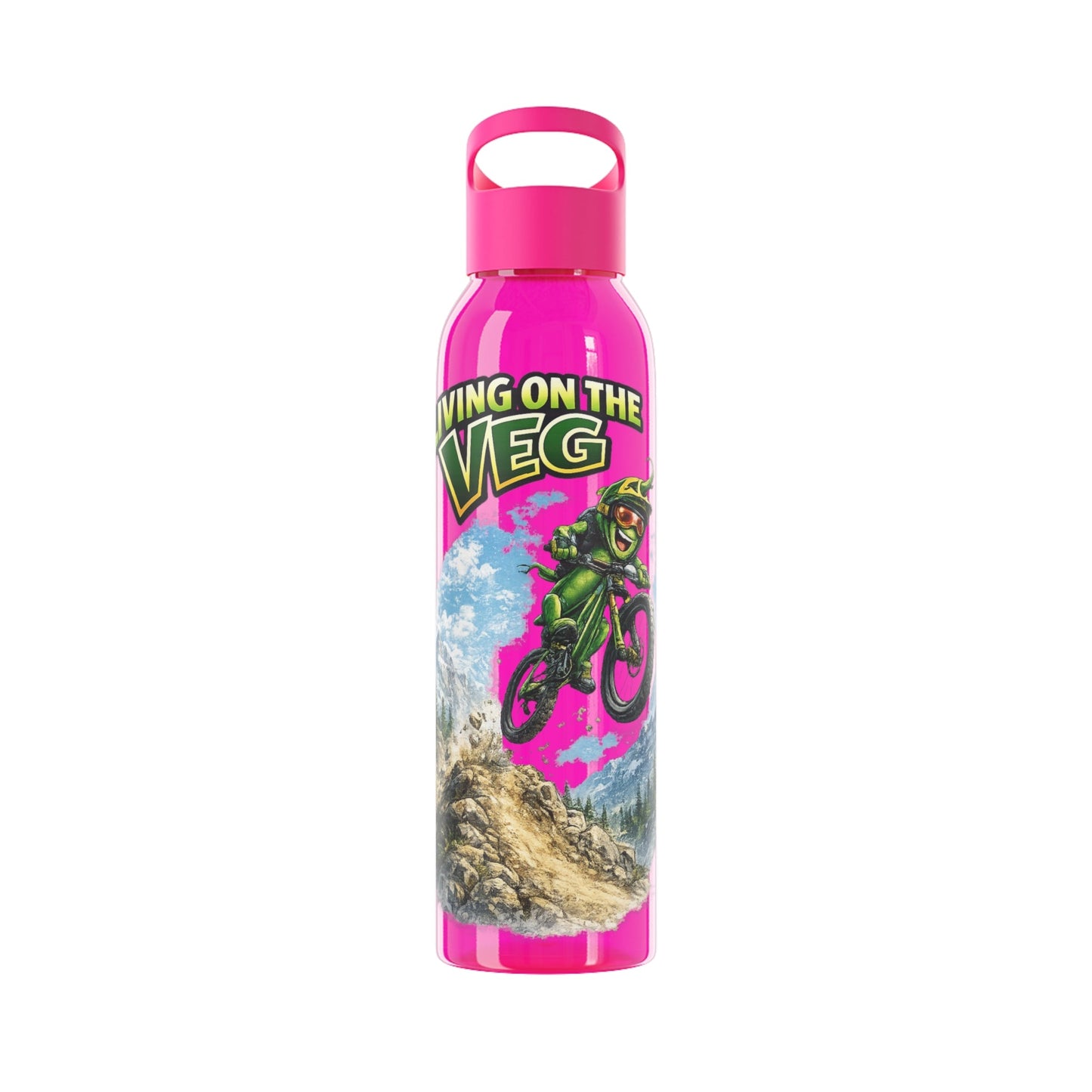 Mountain Biking Runner Bean Water Bottle - SJM Print Store