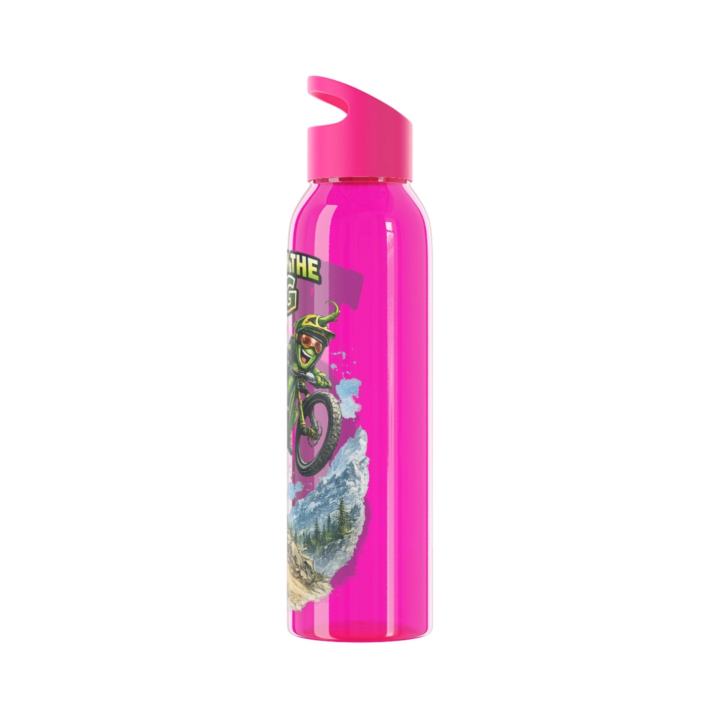 Mountain Biking Runner Bean Water Bottle - SJM Print Store