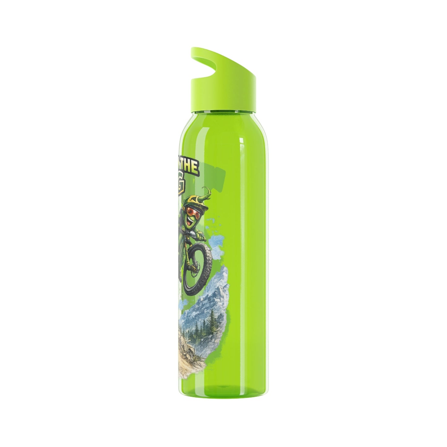 Mountain Biking Runner Bean Water Bottle - SJM Print Store