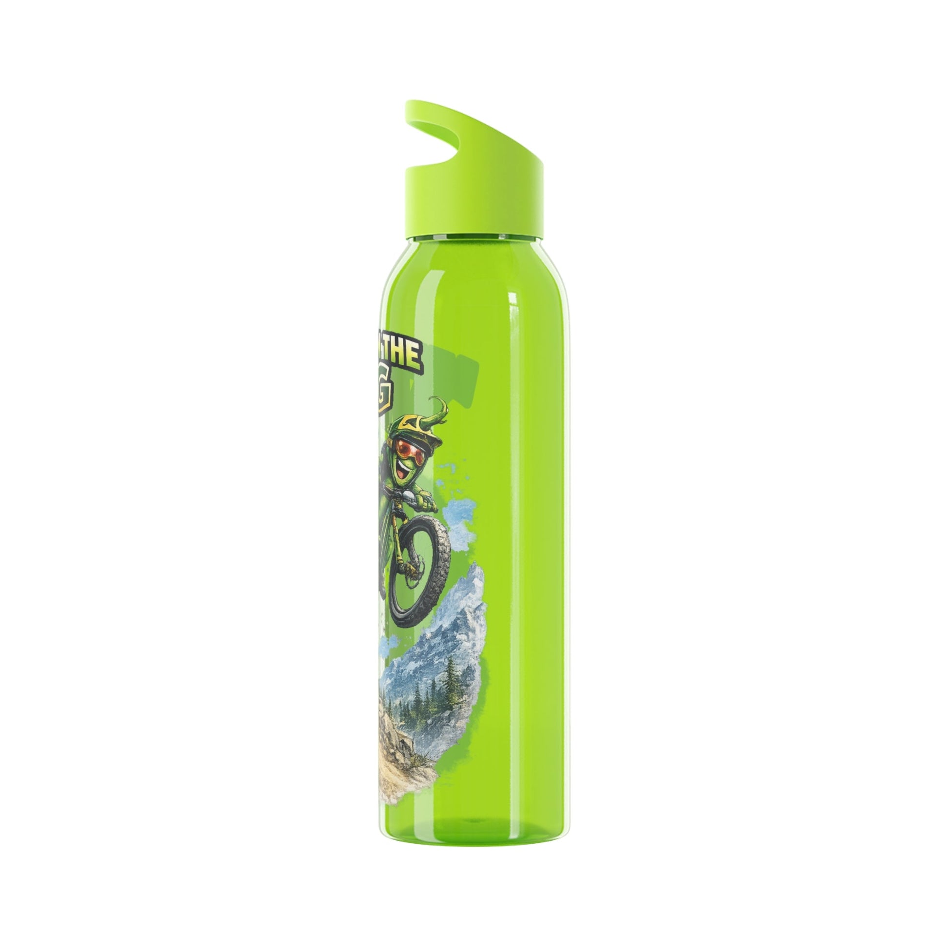 Mountain Biking Runner Bean Water Bottle - SJM Print Store