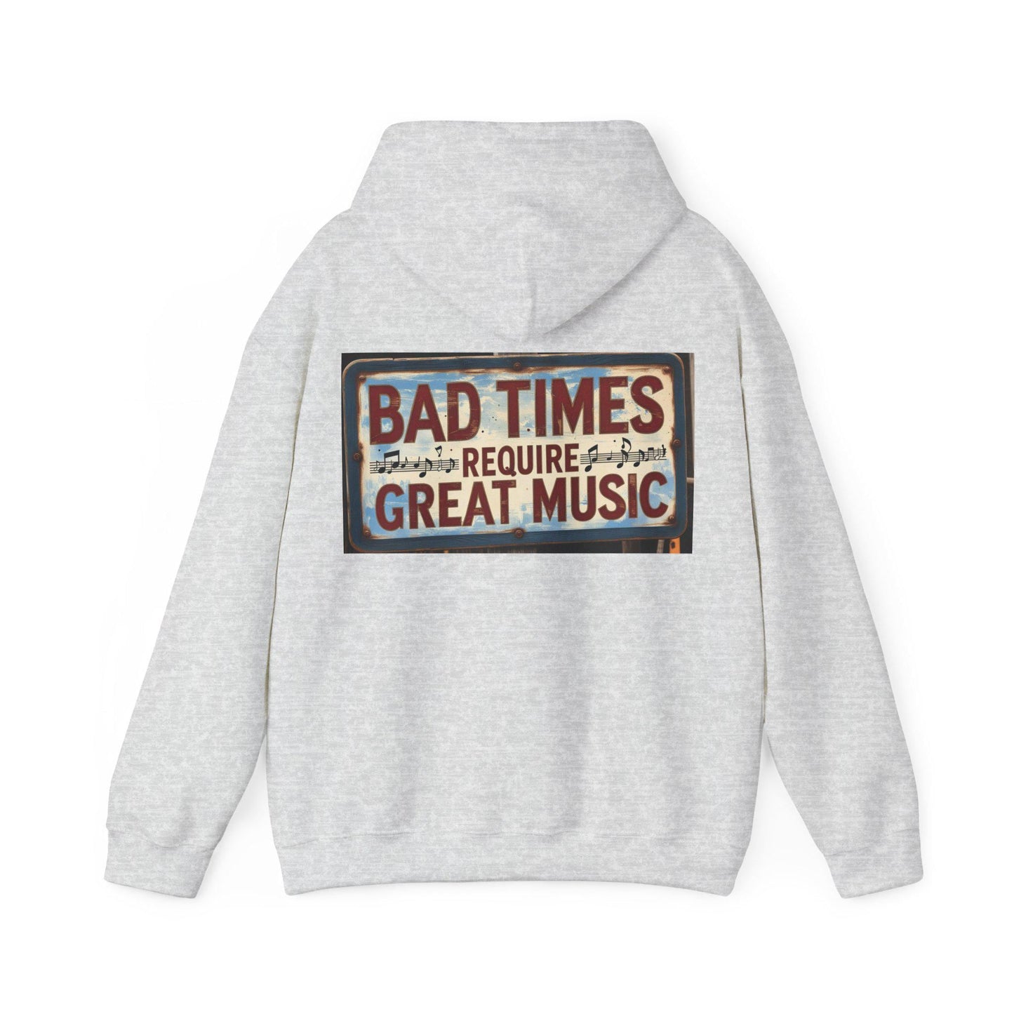 Music is the food of life Unisex Hooded Sweatshirt | Perfect Gift for Her or Him, Music Lovers, Birthdays, Christmas, Concerts, Cozy Wear, Relaxation - SJM Print Store