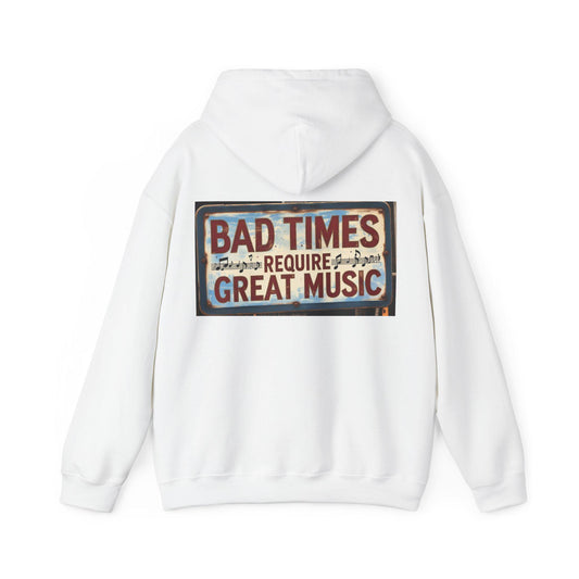 Music is the food of life Unisex Hooded Sweatshirt | Perfect Gift for Her or Him, Music Lovers, Birthdays, Christmas, Concerts, Cozy Wear, Relaxation - SJM Print Store