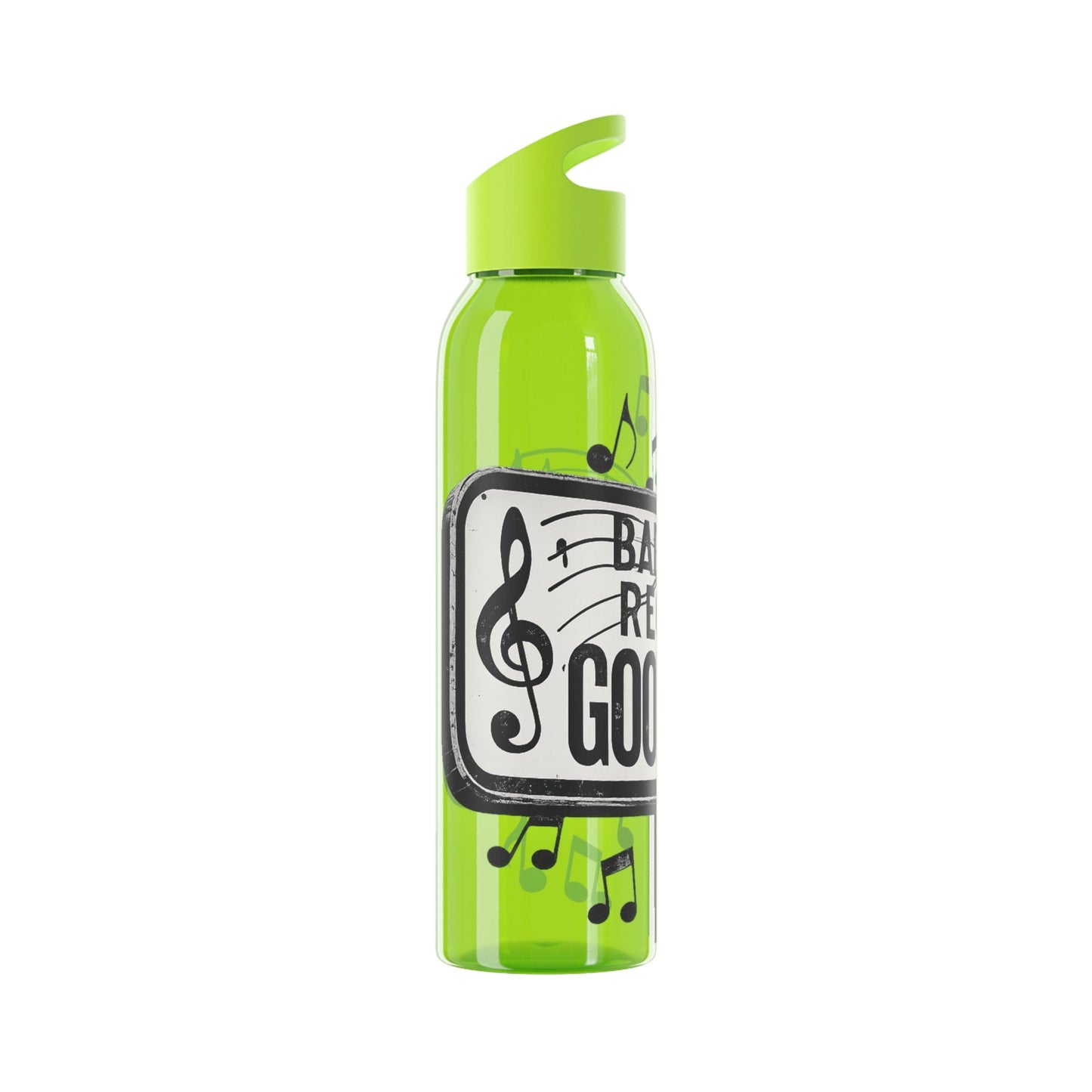 Music Water Bottle Bad Times Require Good Music Re useable Bottle - SJM Print Store