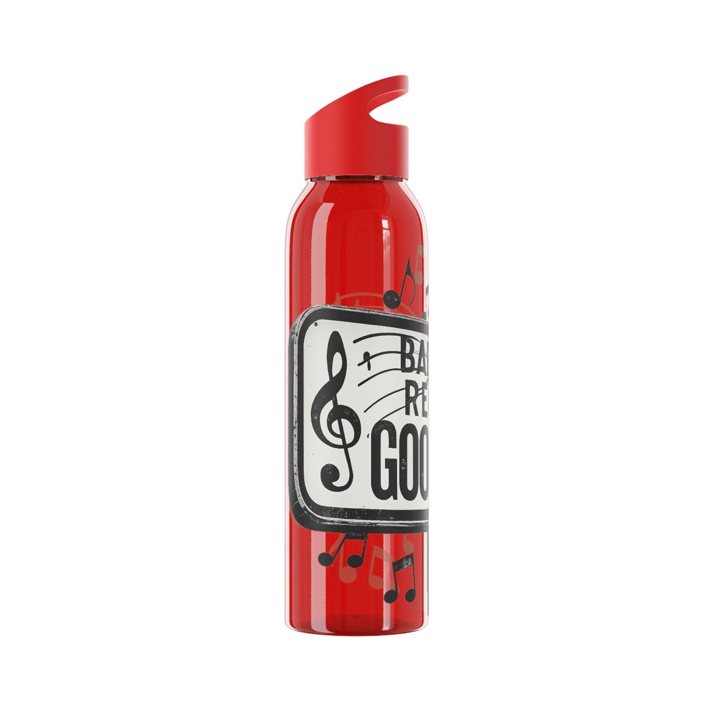 Music Water Bottle Bad Times Require Good Music Re useable Bottle - SJM Print Store