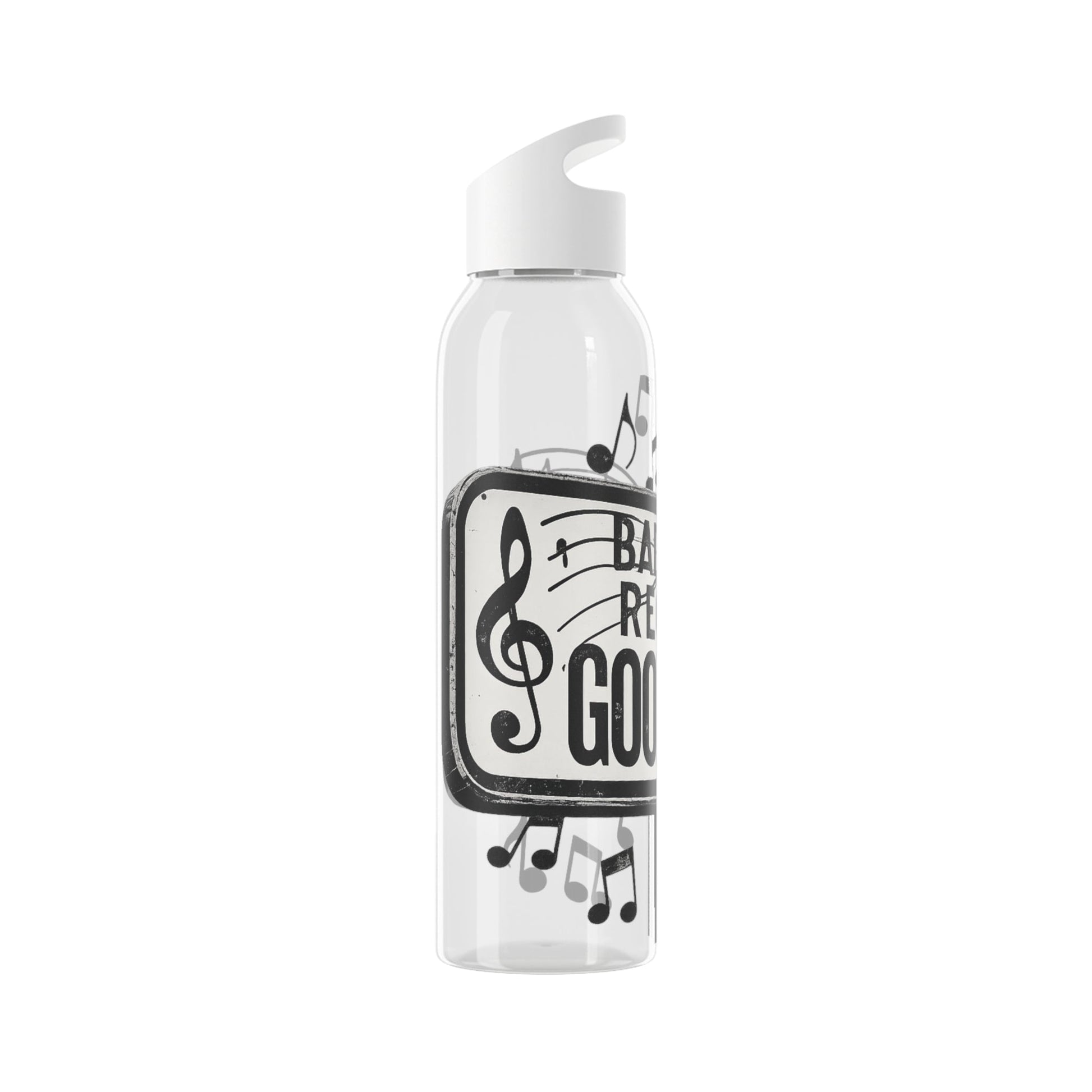 Music Water Bottle Bad Times Require Good Music Re useable Bottle - SJM Print Store