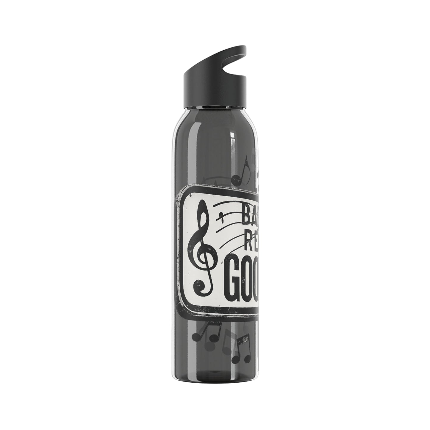 Music Water Bottle Bad Times Require Good Music Re useable Bottle - SJM Print Store