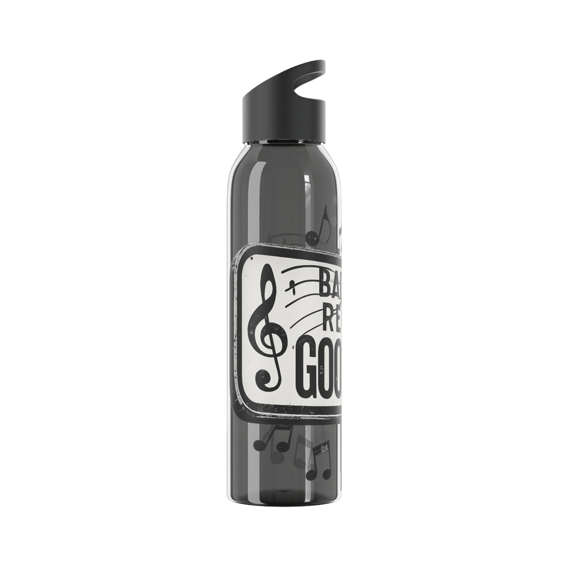 Music Water Bottle Bad Times Require Good Music Re useable Bottle - SJM Print Store