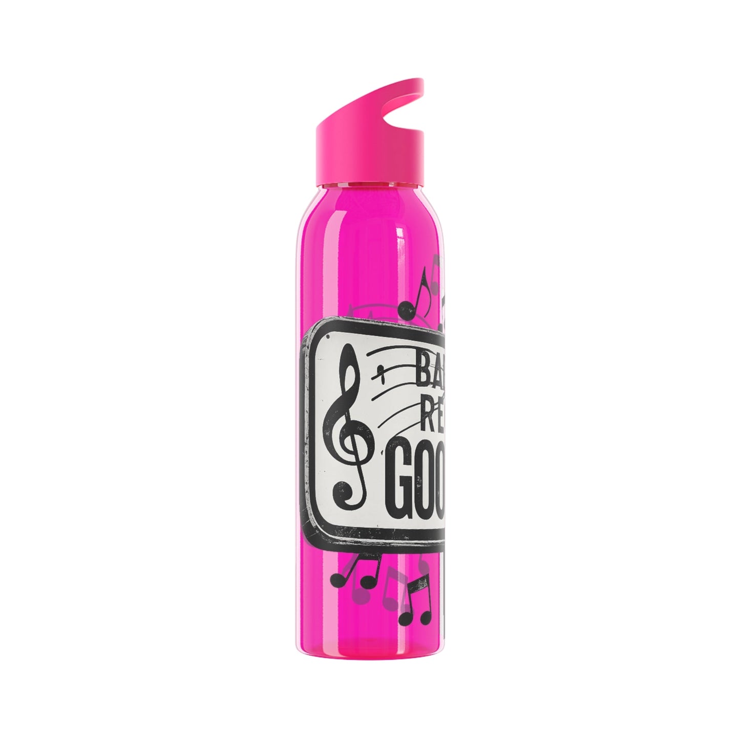 Music Water Bottle Bad Times Require Good Music Re useable Bottle - SJM Print Store