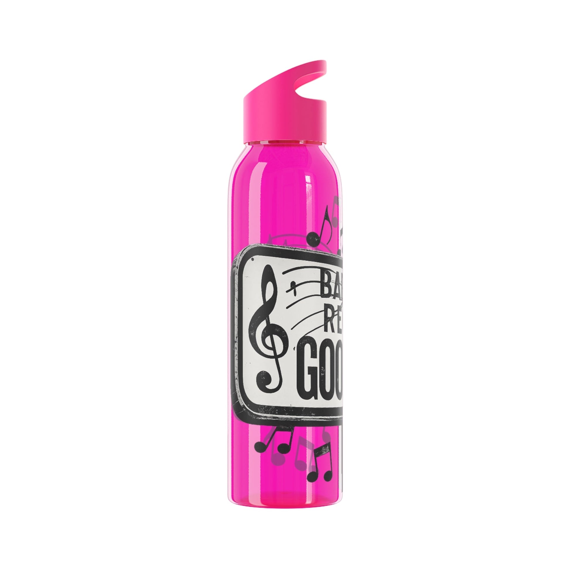 Music Water Bottle Bad Times Require Good Music Re useable Bottle - SJM Print Store
