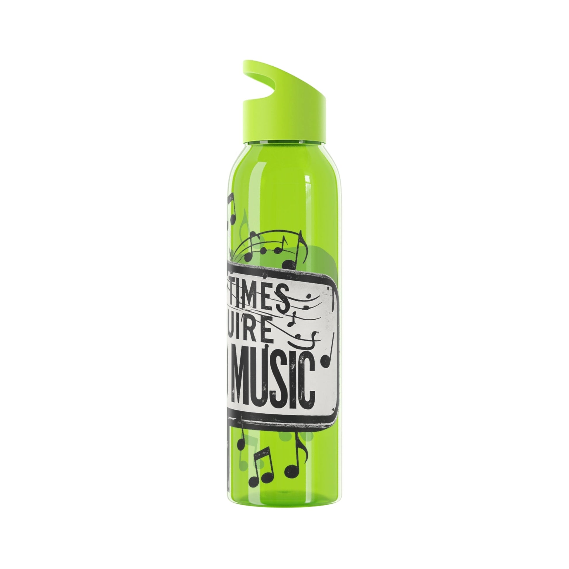 Music Water Bottle Bad Times Require Good Music Re useable Bottle - SJM Print Store