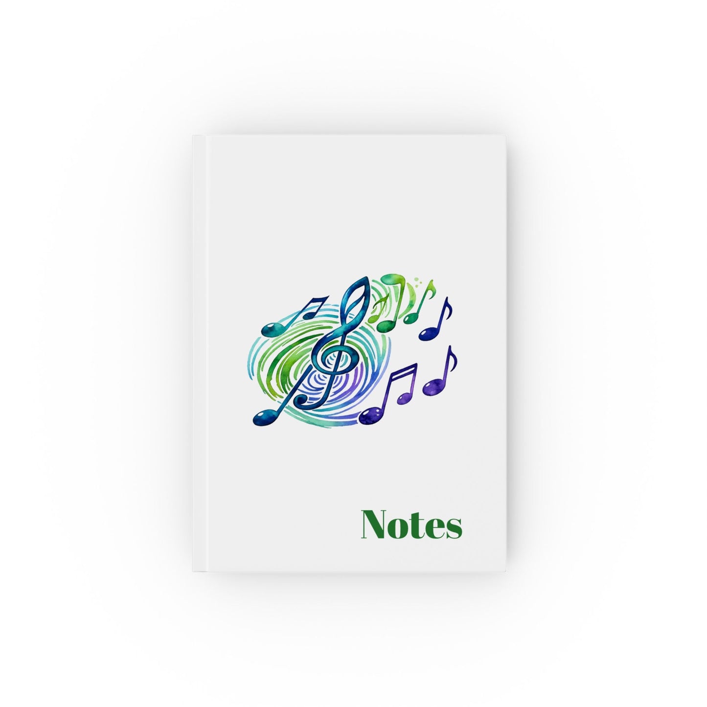Musical Notes Hardback Journal | Hardcover Notebook | Music Lover Journal | Gift for Singers, Musicians & Music Fans - SJM Print Store