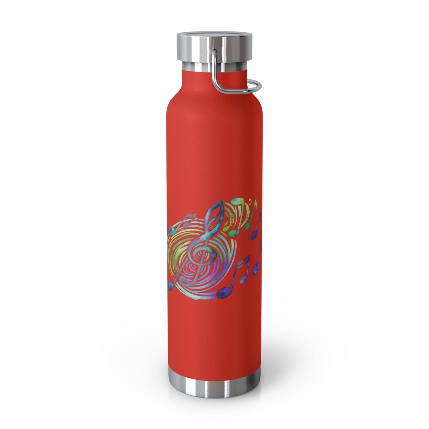Musical Notes Insulated Flask | Stainless Steel Water Bottle | Music Lover Gift | Vacuum Flask for Singers, Musicians & Music Fans - SJM Print Store