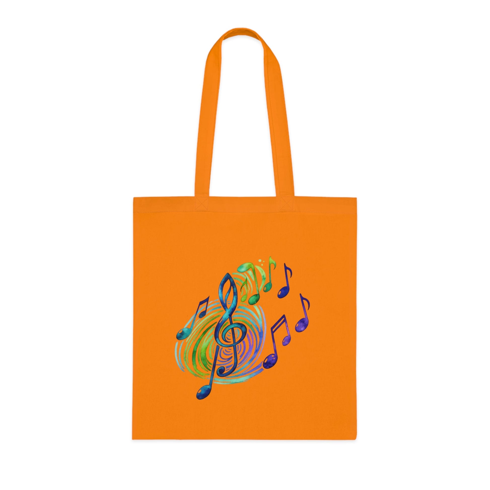Musical Notes Tote Bag | Music Lover Canvas Tote | Gift for Singers, Musicians & Music Fans | Reusable Shopping Bag - SJM Print Store
