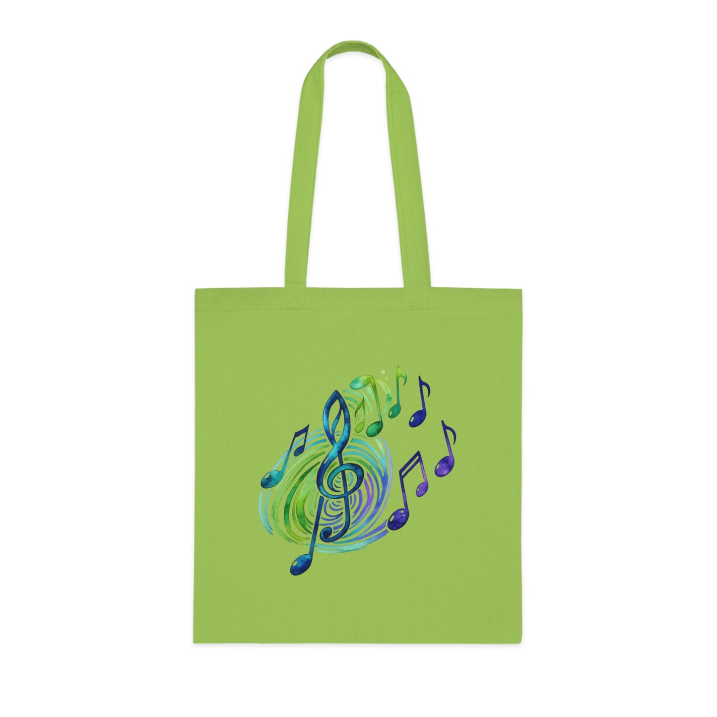 Musical Notes Tote Bag | Music Lover Canvas Tote | Gift for Singers, Musicians & Music Fans | Reusable Shopping Bag - SJM Print Store