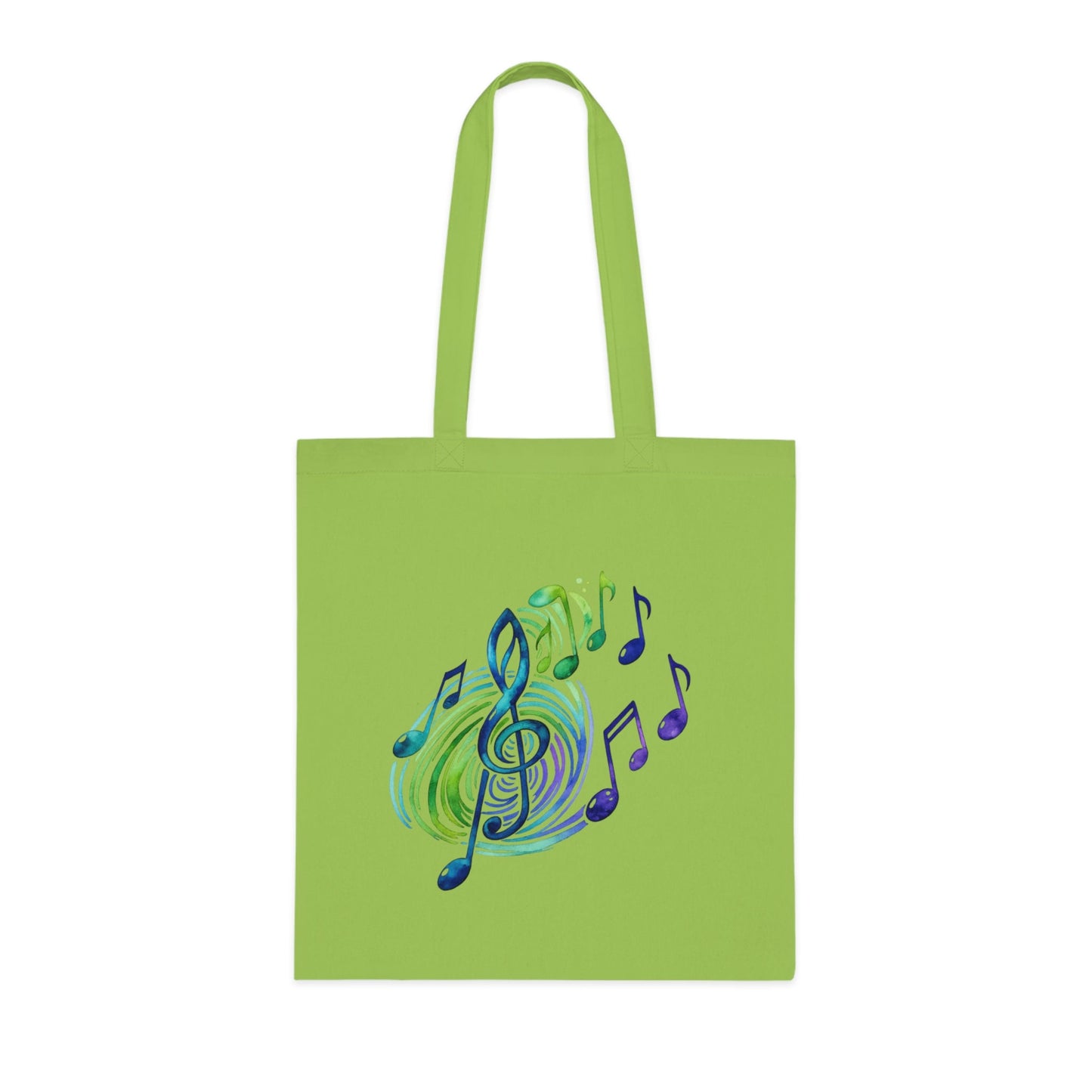 Musical Notes Tote Bag | Music Lover Canvas Tote | Gift for Singers, Musicians & Music Fans | Reusable Shopping Bag - SJM Print Store