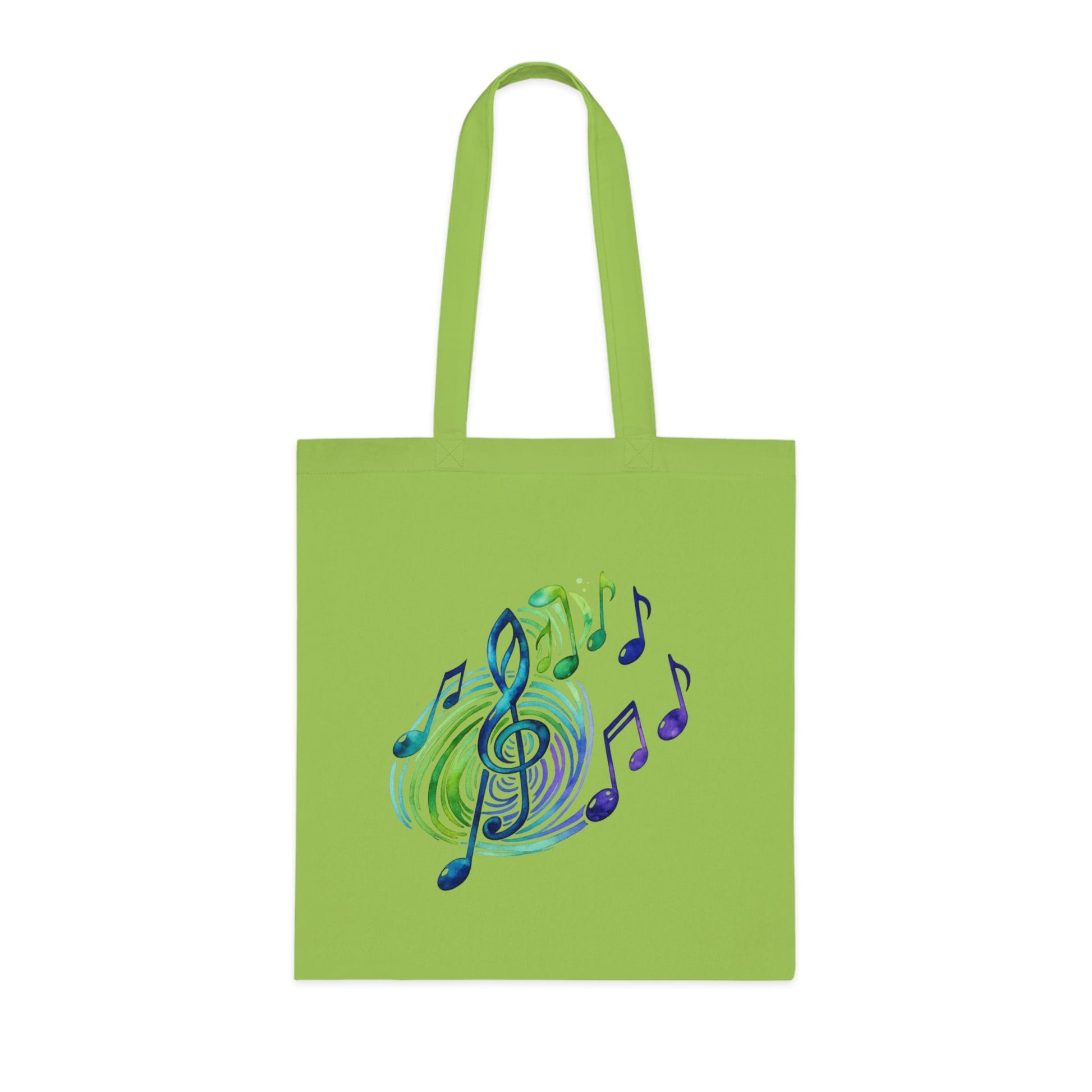 Musical Notes Tote Bag | Music Lover Canvas Tote | Gift for Singers, Musicians & Music Fans | Reusable Shopping Bag - SJM Print Store