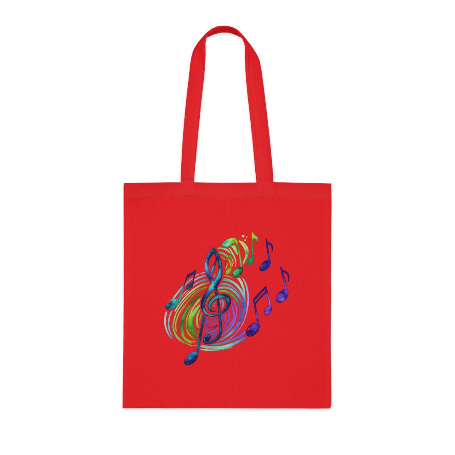 Musical Notes Tote Bag | Music Lover Canvas Tote | Gift for Singers, Musicians & Music Fans | Reusable Shopping Bag - SJM Print Store
