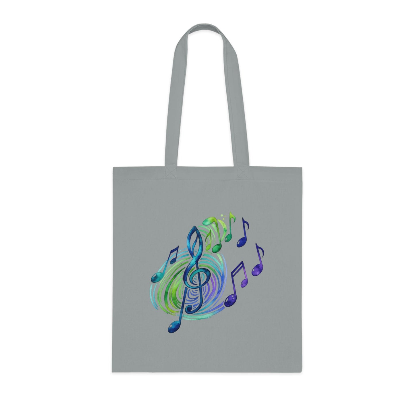 Musical Notes Tote Bag | Music Lover Canvas Tote | Gift for Singers, Musicians & Music Fans | Reusable Shopping Bag - SJM Print Store