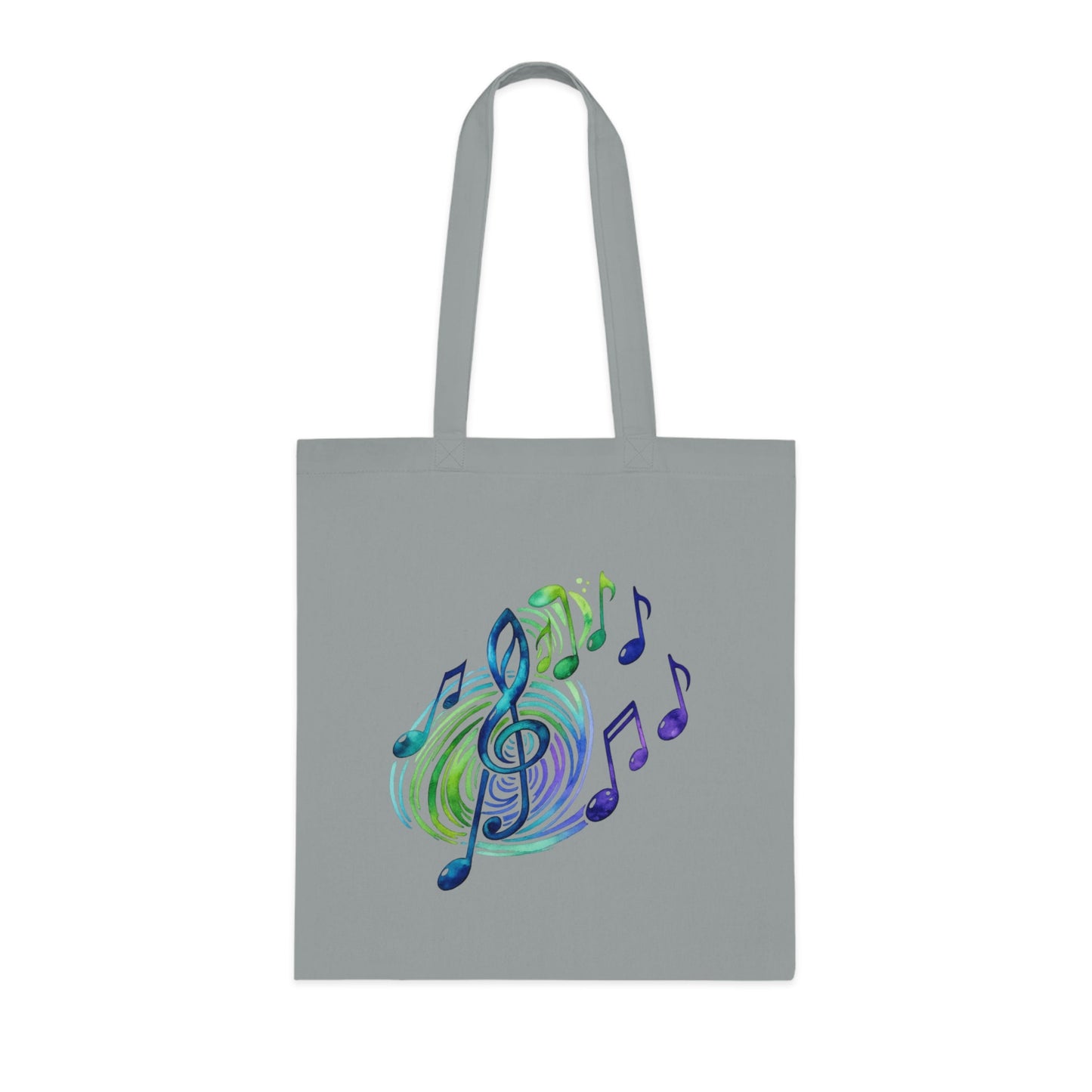 Musical Notes Tote Bag | Music Lover Canvas Tote | Gift for Singers, Musicians & Music Fans | Reusable Shopping Bag - SJM Print Store