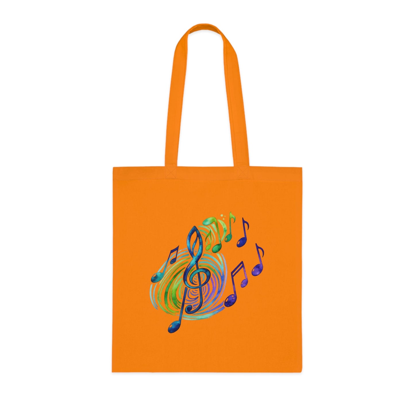 Musical Notes Tote Bag | Music Lover Canvas Tote | Gift for Singers, Musicians & Music Fans | Reusable Shopping Bag - SJM Print Store
