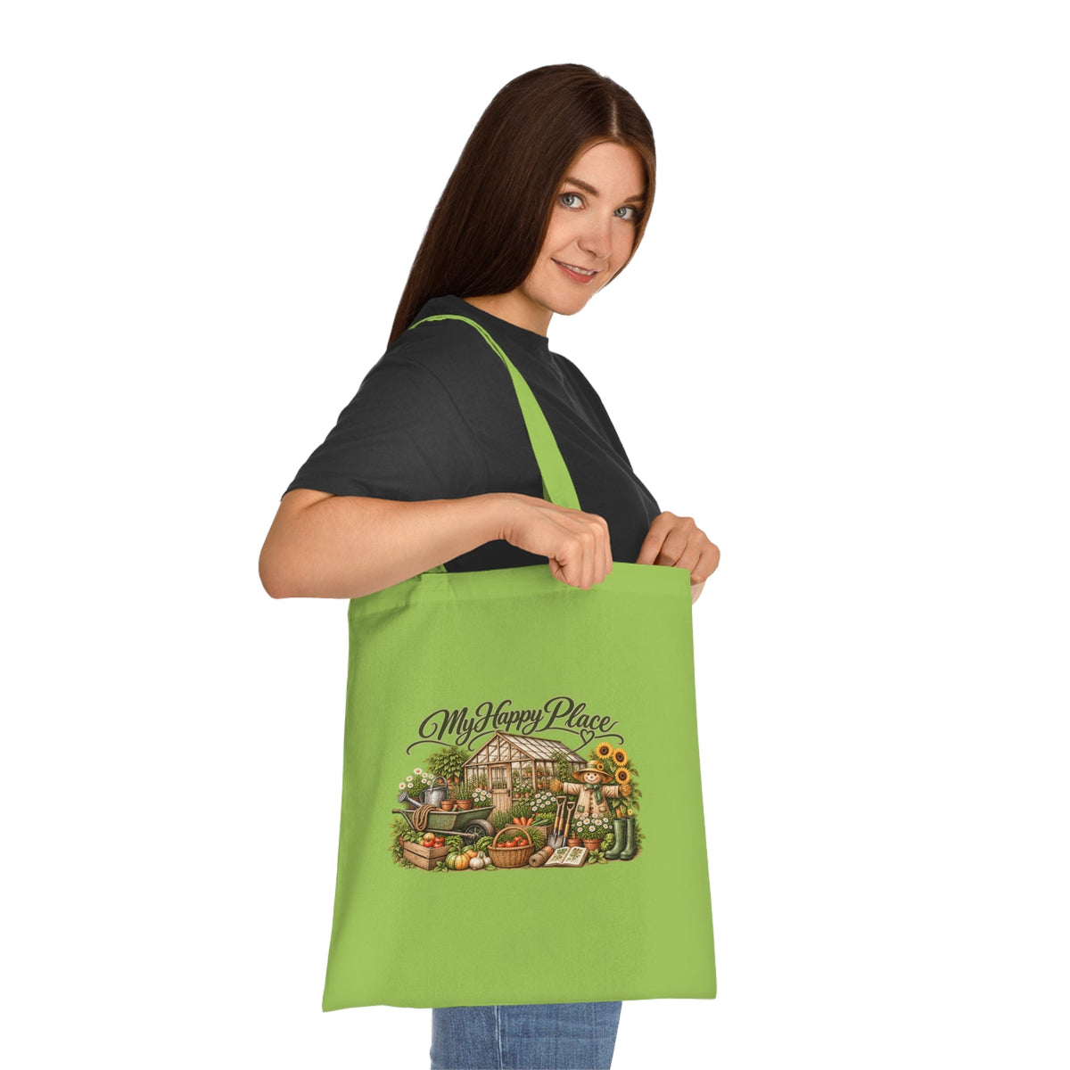 My Happy Place Greenhouse Gardening Tote Bag - SJM Print Store