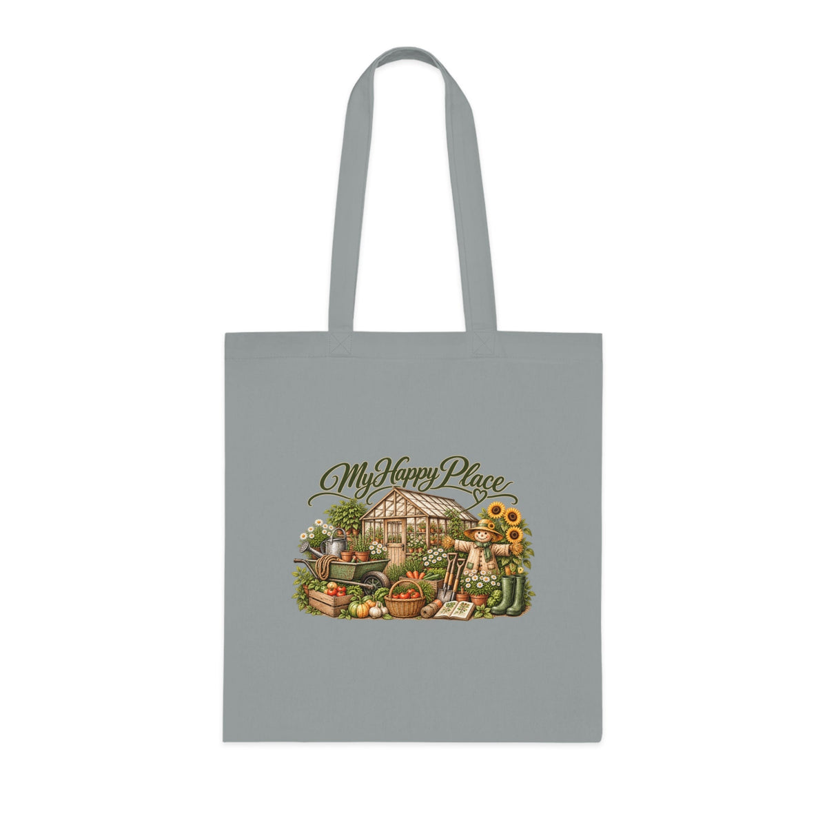My Happy Place Greenhouse Gardening Tote Bag - SJM Print Store