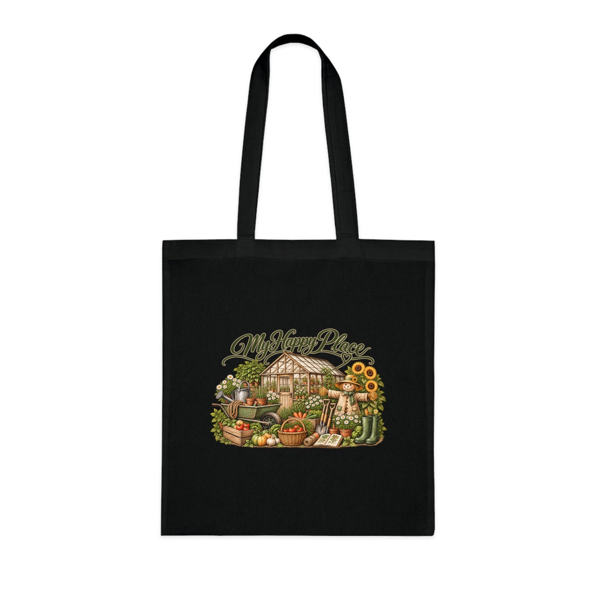 My Happy Place Greenhouse Gardening Tote Bag - SJM Print Store