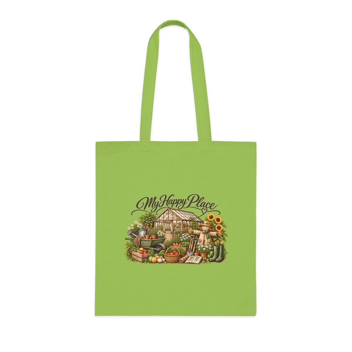 My Happy Place Greenhouse Gardening Tote Bag - SJM Print Store