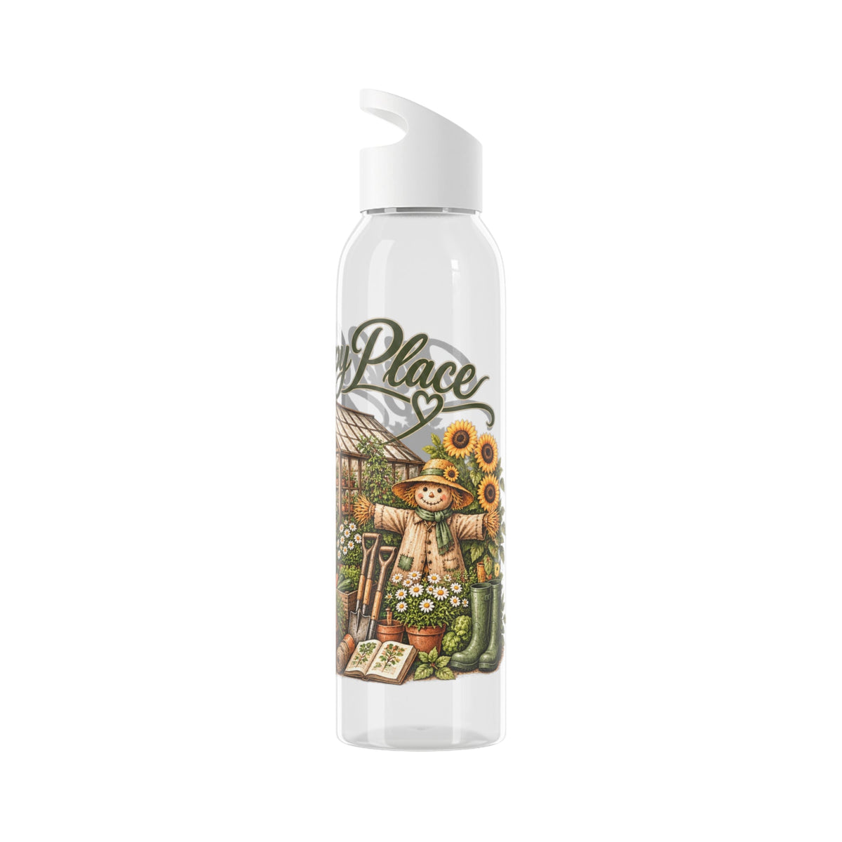 My Happy Place Greenhouse Water Bottle - SJM Print Store