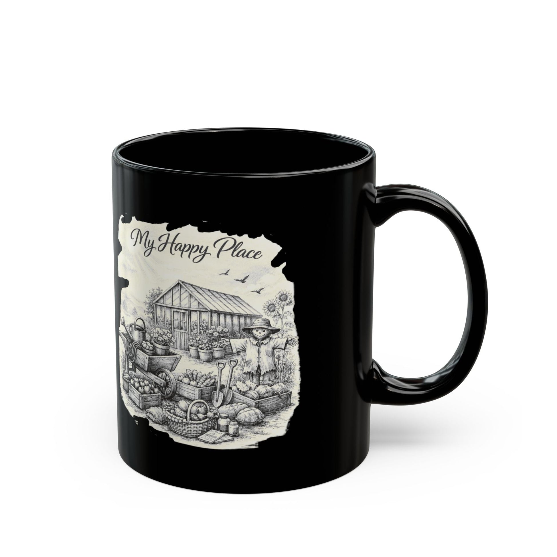 My Happy Place Mug for Gardeners and Allotment Owners - SJM Print Store