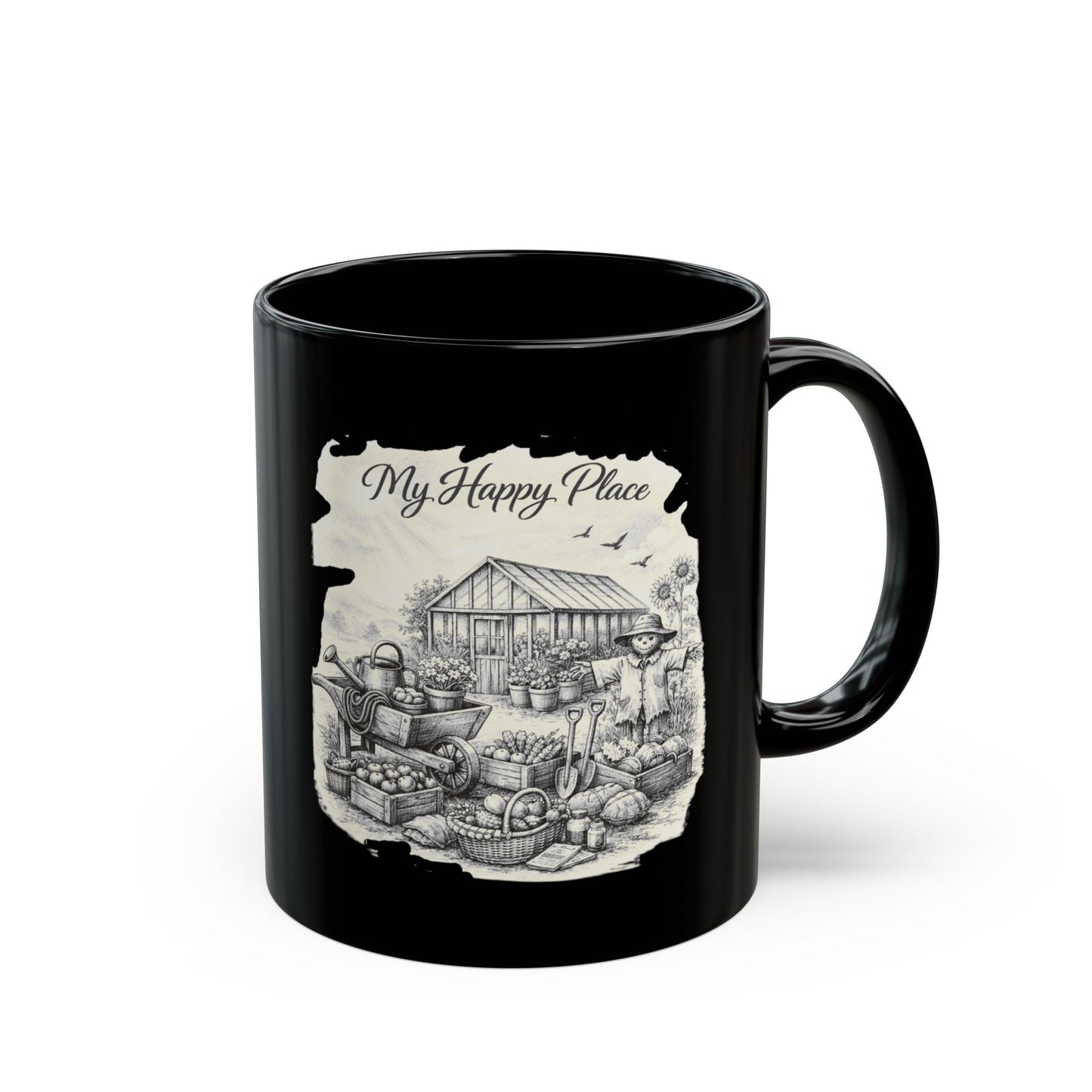 My Happy Place Mug for Gardeners and Allotment Owners - SJM Print Store