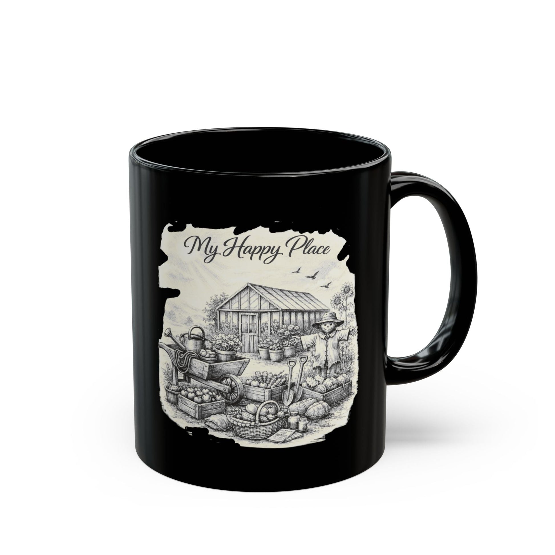 My Happy Place Mug for Gardeners and Allotment Owners - SJM Print Store