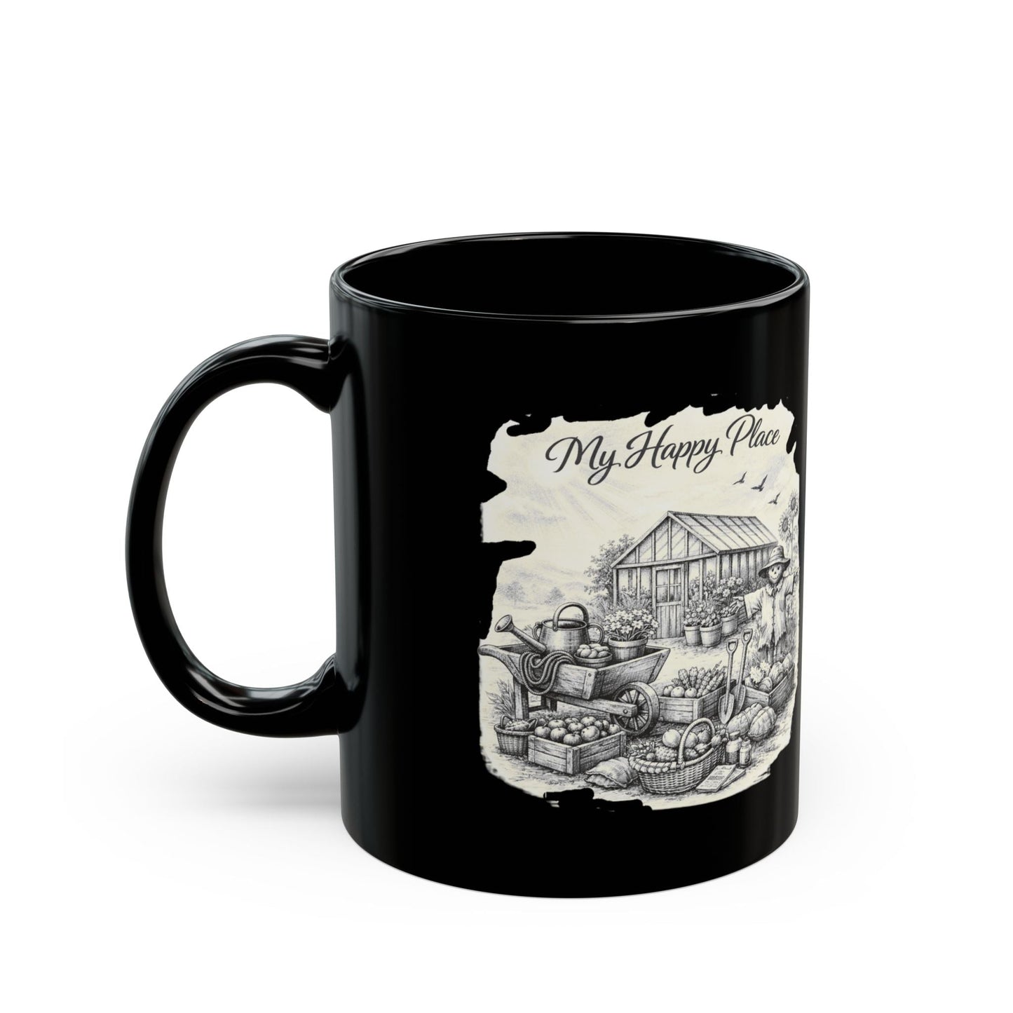 My Happy Place Mug for Gardeners and Allotment Owners - SJM Print Store