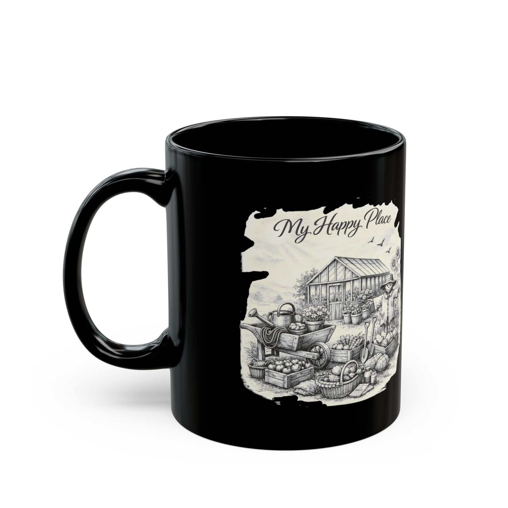 My Happy Place Mug for Gardeners and Allotment Owners - SJM Print Store