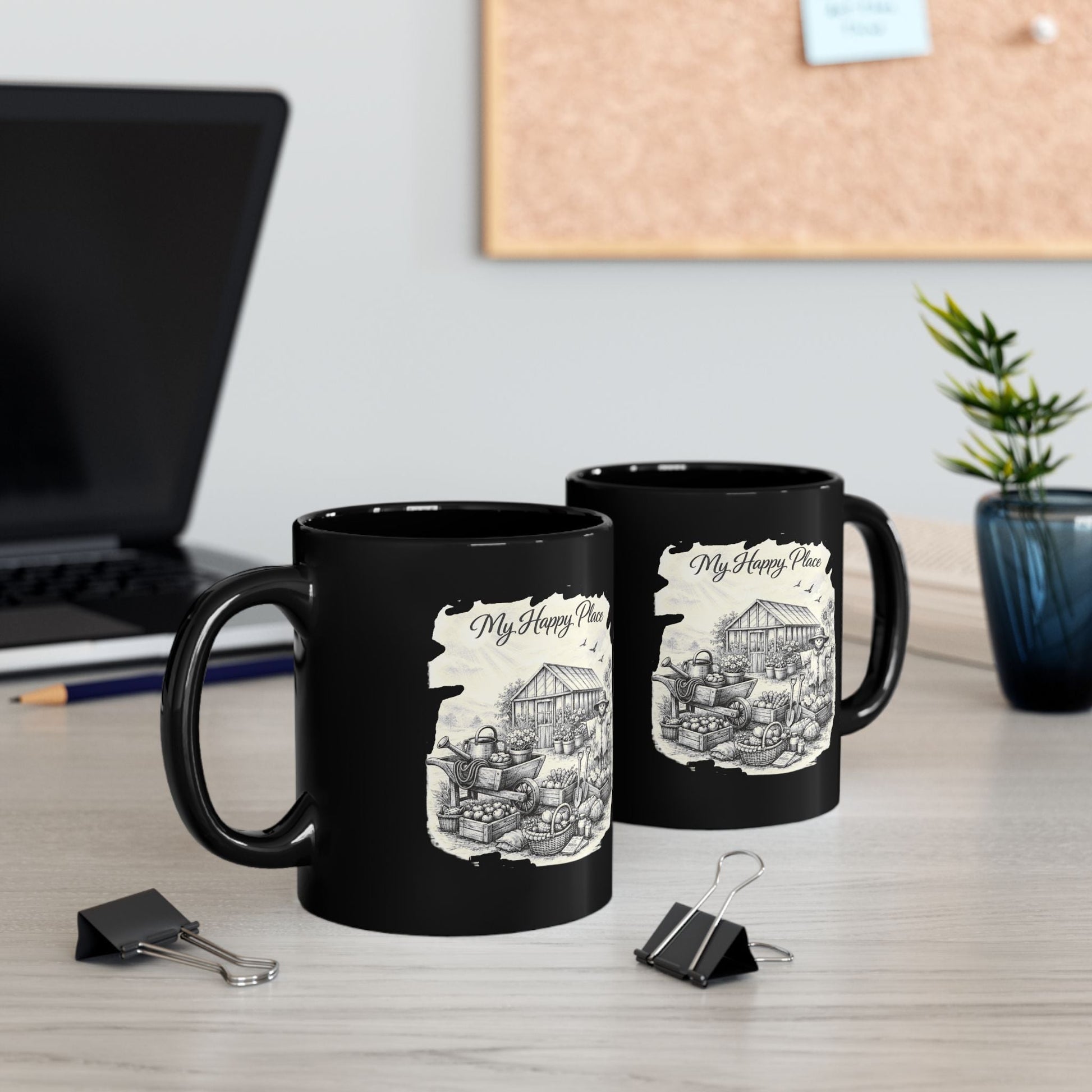 My Happy Place Mug for Gardeners and Allotment Owners - SJM Print Store