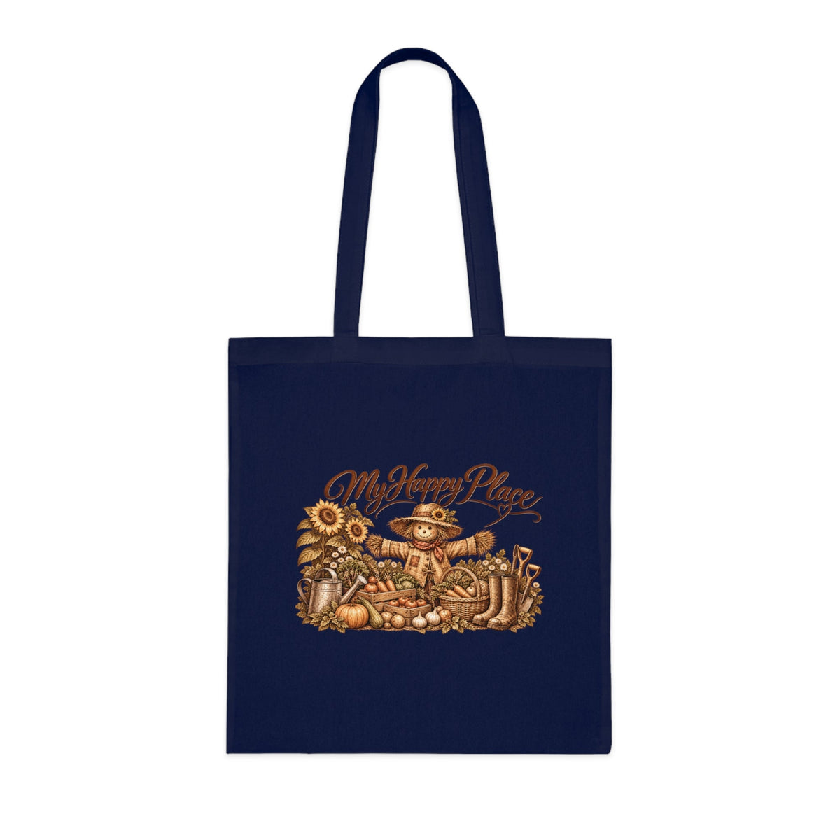 My Happy Place Scarecrow – Gardening Tote Bag - SJM Print Store