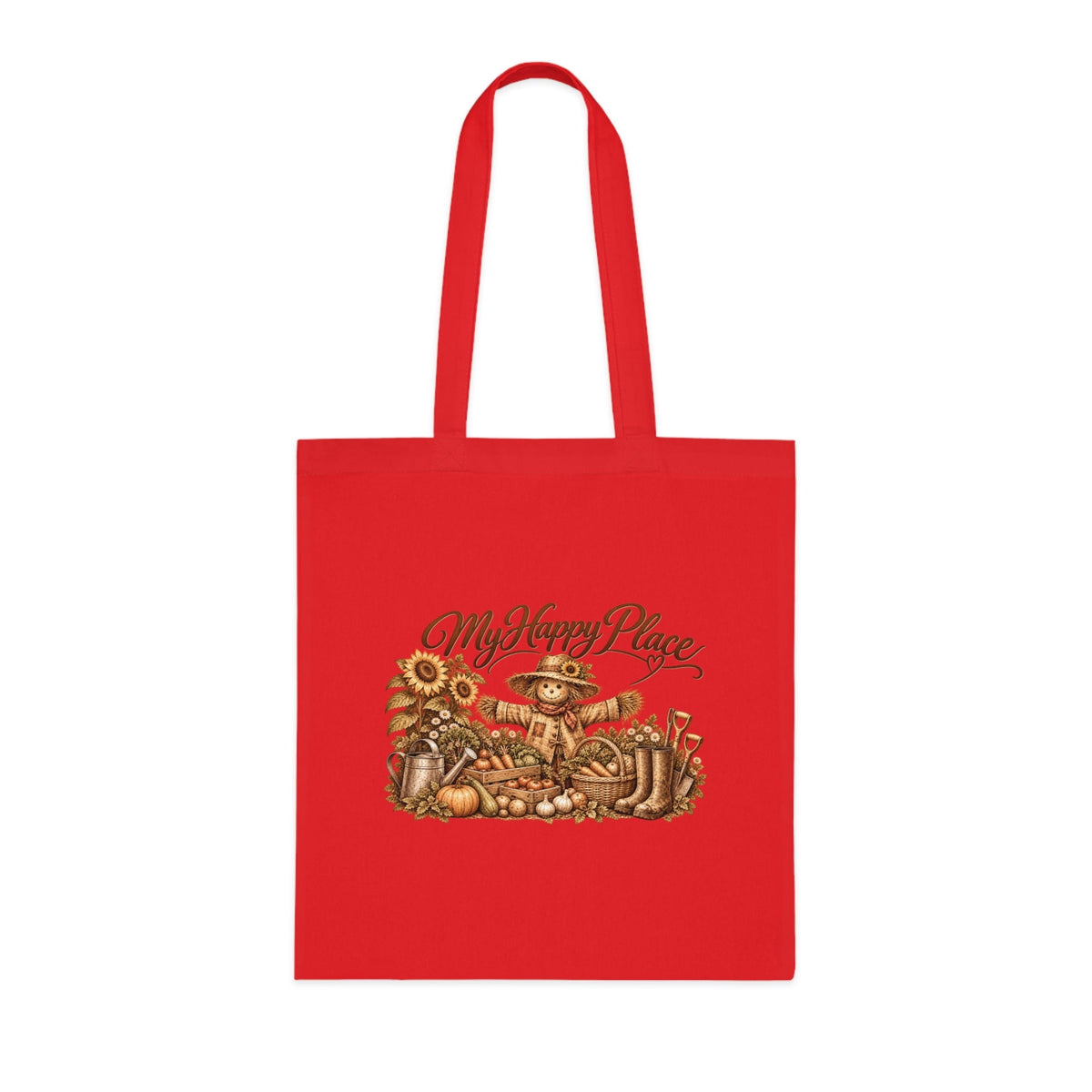 My Happy Place Scarecrow – Gardening Tote Bag - SJM Print Store