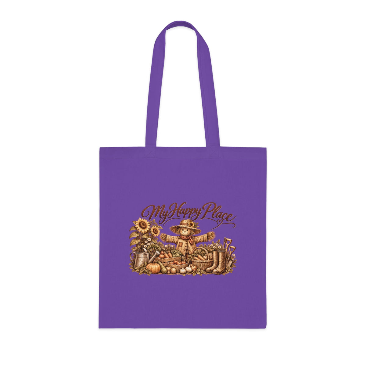 My Happy Place Scarecrow – Gardening Tote Bag - SJM Print Store