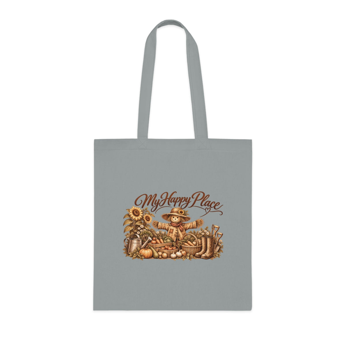My Happy Place Scarecrow – Gardening Tote Bag - SJM Print Store