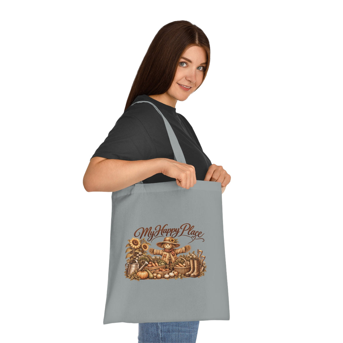 My Happy Place Scarecrow – Gardening Tote Bag - SJM Print Store