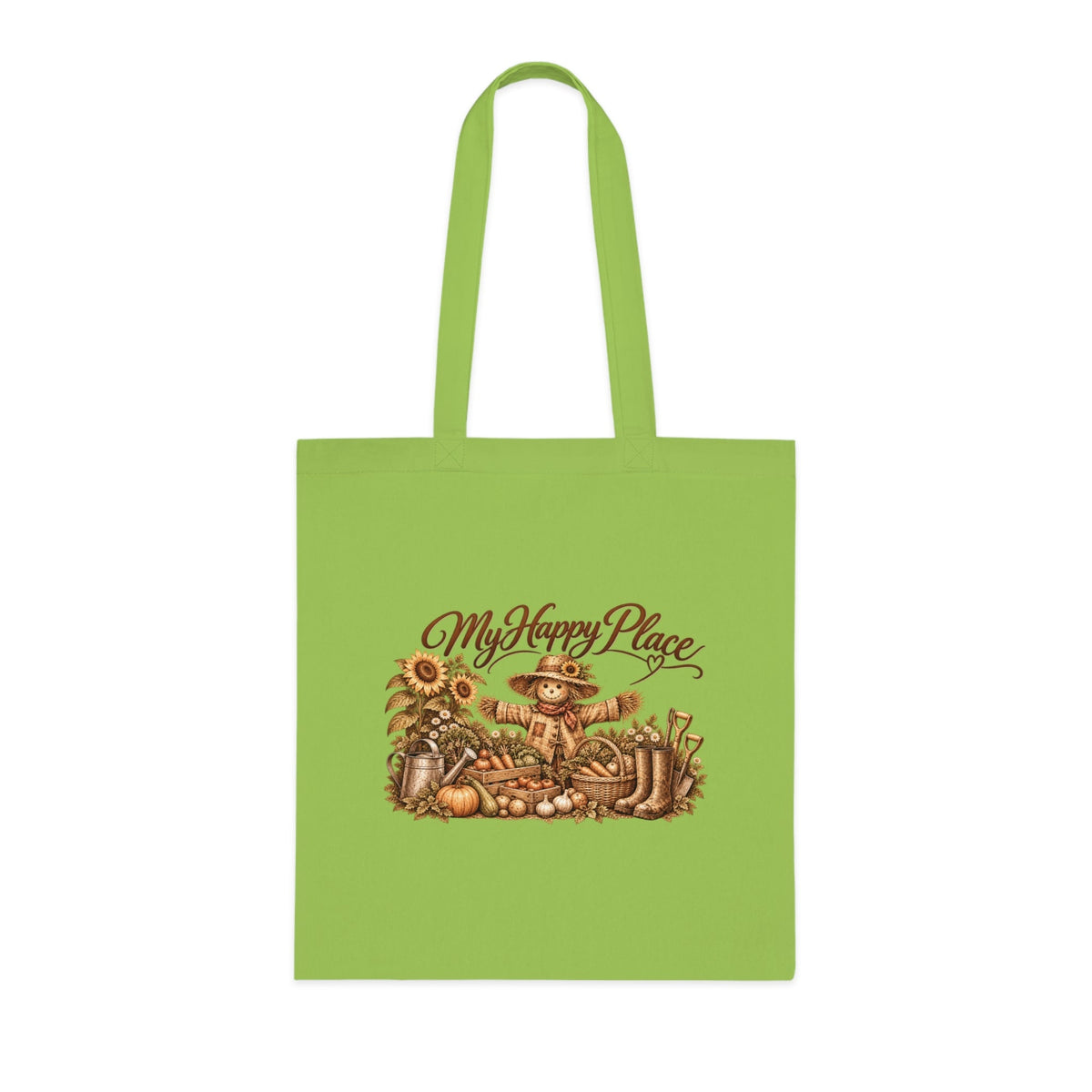 My Happy Place Scarecrow – Gardening Tote Bag - SJM Print Store