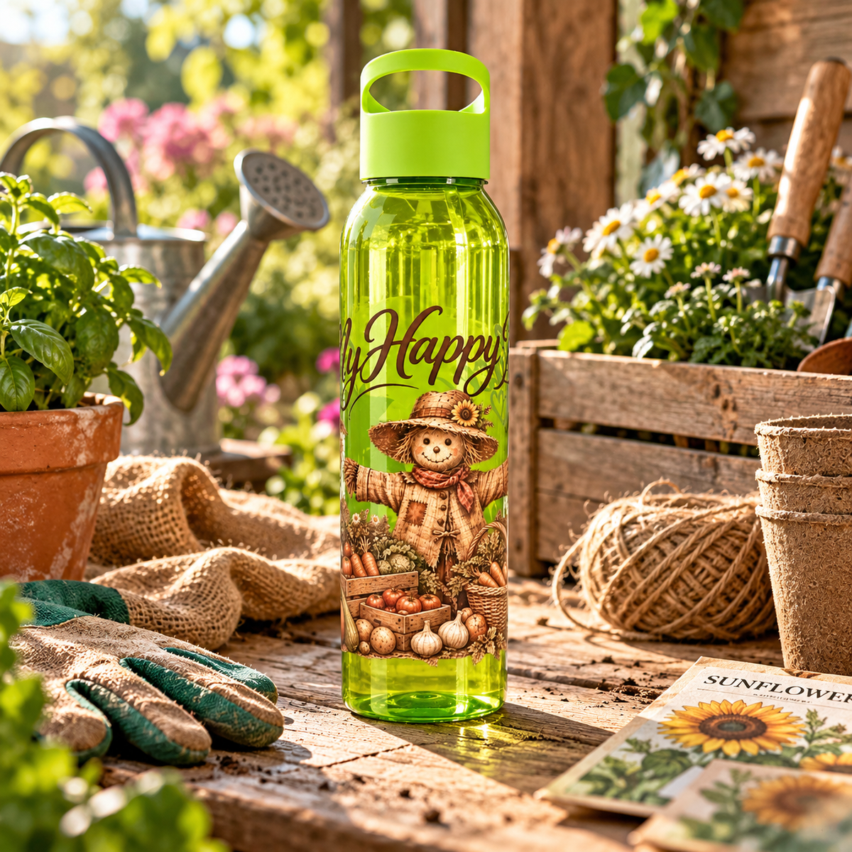 My Happy Place – Scarecrow Water Bottle - SJM Print Store